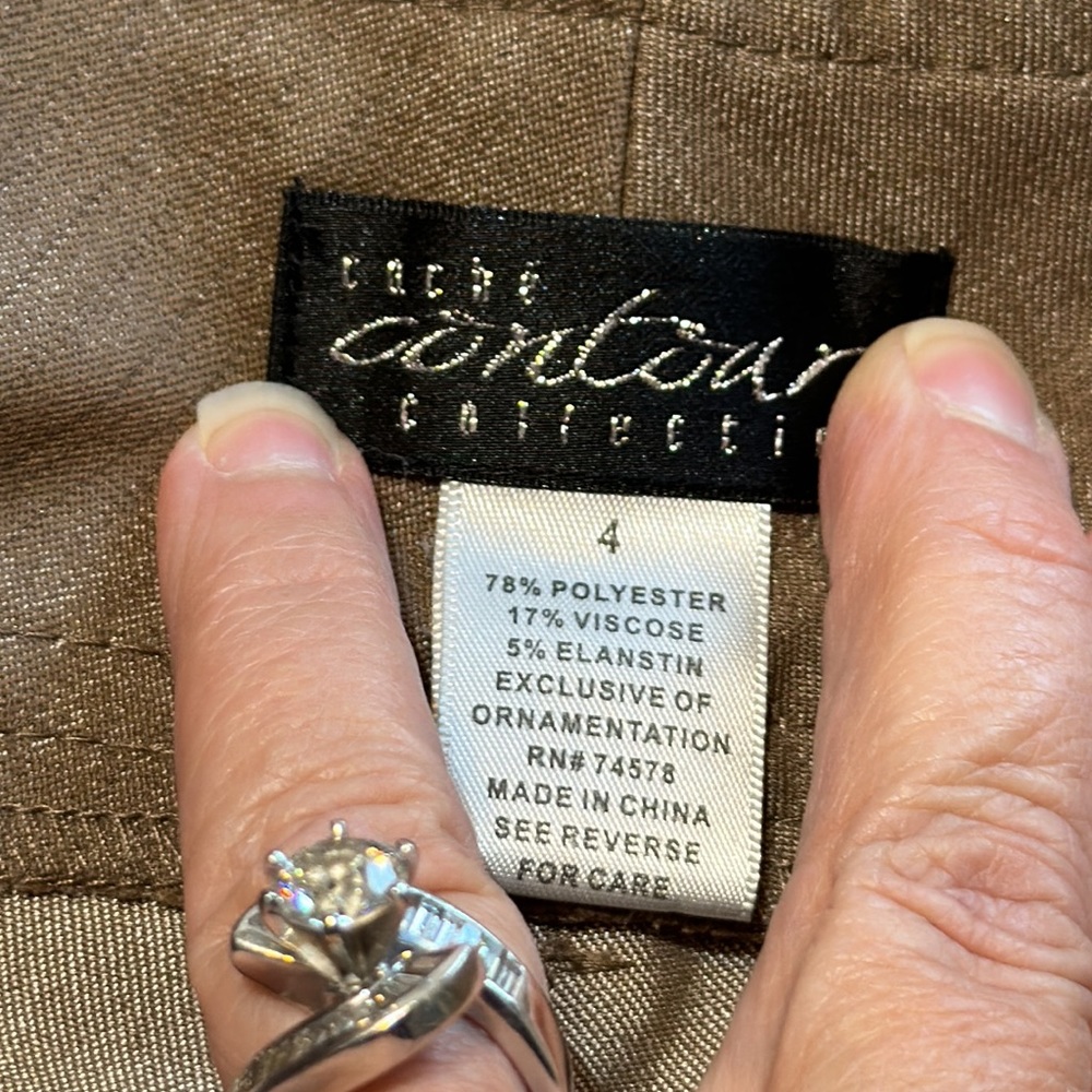 Cache Contour Collection ~ Tan/Brown Slacks Size … - image 8